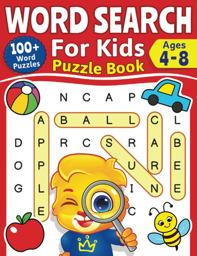 Kids word search puzzle book - word,